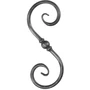 accessoire de ferronnerie, volute en fer forgé