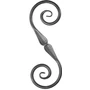 accessoire de ferronnerie, volute en fer forgé