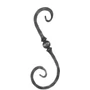 accessoire de ferronnerie, volute en fer forgé
