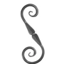accessoire de ferronnerie, volute en fer forgé
