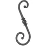 accessoire de ferronnerie, volute en fer forgé