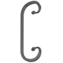 accessoire de ferronnerie, volute en fer forgé