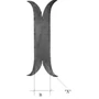 Plaque forgée, différentes dimensions