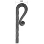 Pointe de lance en fer forgé, épais, différentes dimensions