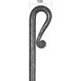 Pointe de lance en fer forgé, épais, différentes dimensions