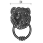 Image 2/2 - Heurtoir de porte "Lion", non laqué