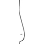 Barreau de balcon, barreau galbé classique en fer forgé, profil carré, différentes sections et hauteurs