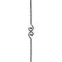 accessoire de ferronnerie, barreau en fer forgé