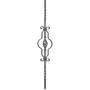 accessoire de ferronnerie, barreau en fer forgé