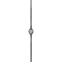 accessoire de ferronnerie, barreau en fer forgé