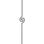 accessoire de ferronnerie, barreau en fer forgé