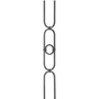 accessoire de ferronnerie, barreau en fer forgé