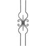 accessoire de ferronnerie, barreau en fer forgé