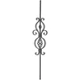 accessoire de ferronnerie, barreau en fer forgé