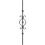 accessoire de ferronnerie, barreau en fer forgé