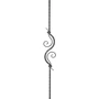 accessoire de ferronnerie, barreau en fer forgé