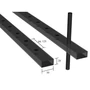 Tube rectangulaire perforé 30x20x2mm, différentes dimensions de trous