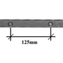 Plat acier martelé avec rivets en relief