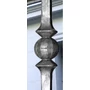 Barreau en fer forgé, profil carré lisse, différentes dimensions et pointes de lance