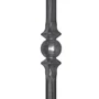 Barreau en fer forgé, profil carré biseauté, différentes dimensions et pointes de lance