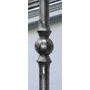 Barreau en fer forgé, profil rond forgé, différentes dimensions et pointes de lance