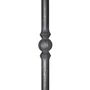 Barreau en fer forgé, profil rond lisse, différentes dimensions et pointes de lance