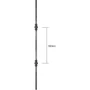 Image 5/5 - Barreau en fer forgé, profil carré lisse, différentes dimensions et pointes de lance