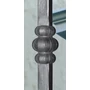 Barreau en fer forgé, profil carré lisse, différentes dimensions et pointes de lance