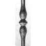 Barreau en fer forgé, profil rond forgé, différentes dimensions et pointes de lance