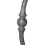 Barreau de balcon, barreau galbé en fer forgé, profil rond, différentes hauteurs