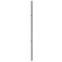 Poteau inox, tube rond, pré-percé pour pince à verre, 4 trous M8, 135° (AISI 304), différentes dimensions
