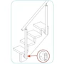 Platine de fixation laterale, inox (AISI 304), différentes dimensions
