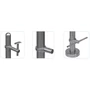 Support de barre ronde, inox (AISI 304), différentes dimensions