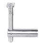 Support de main courante pour tube rond, à fixer sur tube carré, réglable en hauteur, articulé, inox (AISI 304), différentes dimensions