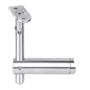 Support de main courante pour tube rond, à fixer sur tube rond, réglable en hauteur, articulé, inox (AISI 304), différentes dimensions