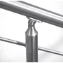 Support de main courante rond, pour tube rond, articulé, inox (AISI 304), différentes dimensions