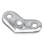 Plaque de support 135° pour tube rond, inox (AISI 304), différentes dimensions