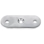 Plaque de support pour tube carré, inox (AISI 304)
