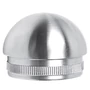 Embout demi-sphérique pour tube rond, inox (AISI 304), différentes dimensions