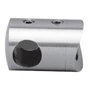 Support de barre avec trou borgne, à fixer sur tube rond, inox (AISI 304), différentes dimensions