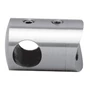 Support de barre avec trou traversant, à fixer sur tube rond, inox (AISI 304), différentes dimensions