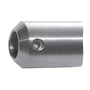 Support de barre à fixer sur tube rond ou carré, inox (AISI 304), différentes dimensions