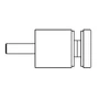 Point de fixation pour verre à fixer sur plat, long, inox (AISI 304), différentes dimensions