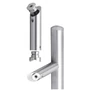 Support pour poignée de porte avec filetage intérieur M8, inox (AISI 304)