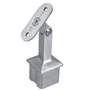 Support de main courante orientable pour tube carré ou rond, inox (AISI 316)