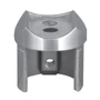 Support de main courante pour tube rond, à fixer sur tubes à rainuré, inox (AISI 304)