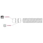Embout, inox (AISI 304) pour main courante en bois
