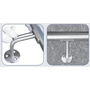 Support de main courante pour tube rond, articulé, inox (AISI 304), différentes dimensions