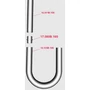 Tube coude à angle 180°, inox (AISI 316)