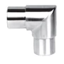 Raccord à 90°, inox (AISI 316), poli miroir